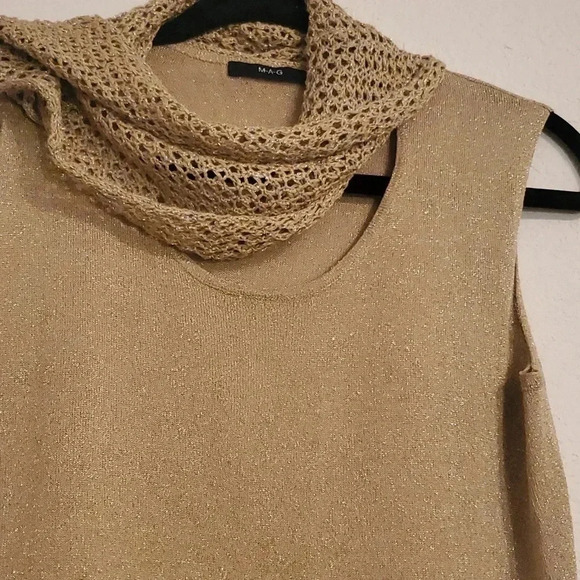 M-A-G Women's Silk Blend sparkly tank size M - Picture 4 of 8